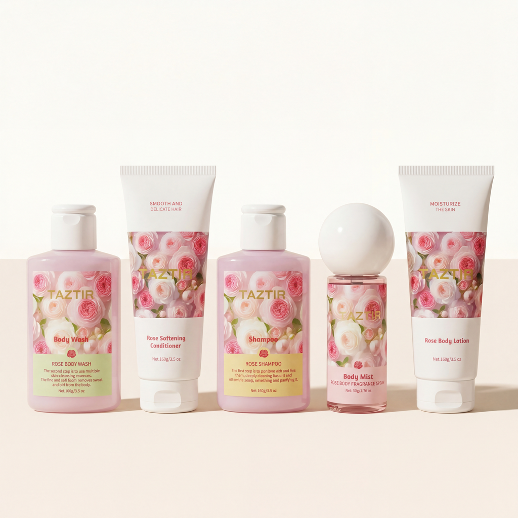 Rose Fragrance Bath Set
